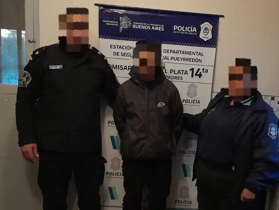 Con el análisis de cámaras de seguridad, los efectivos lograron identificar al sospechoso por su fisonomía y vestimenta.