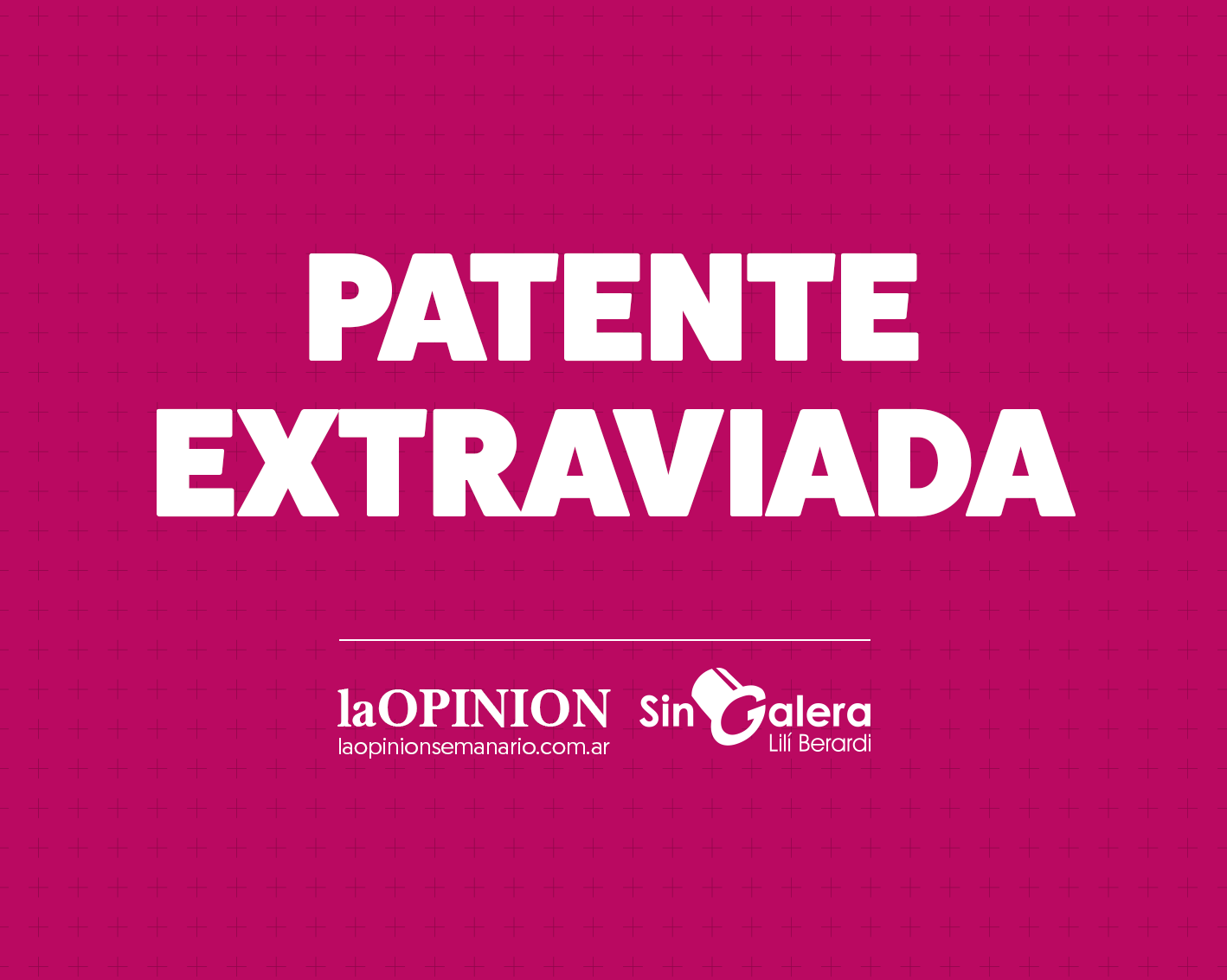 Patente de moto extraviada