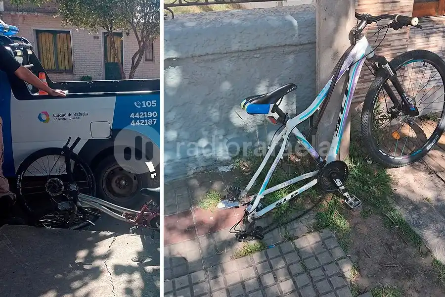 Lo vieron con la rueda de una bici, lo detuvieron y soltó una mentira: “La estoy llevando a arreglar”