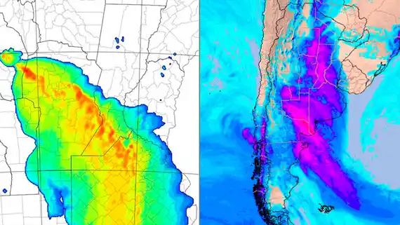 Potencial tiempo severo: cómo avanzará el frente de tormentas en el país