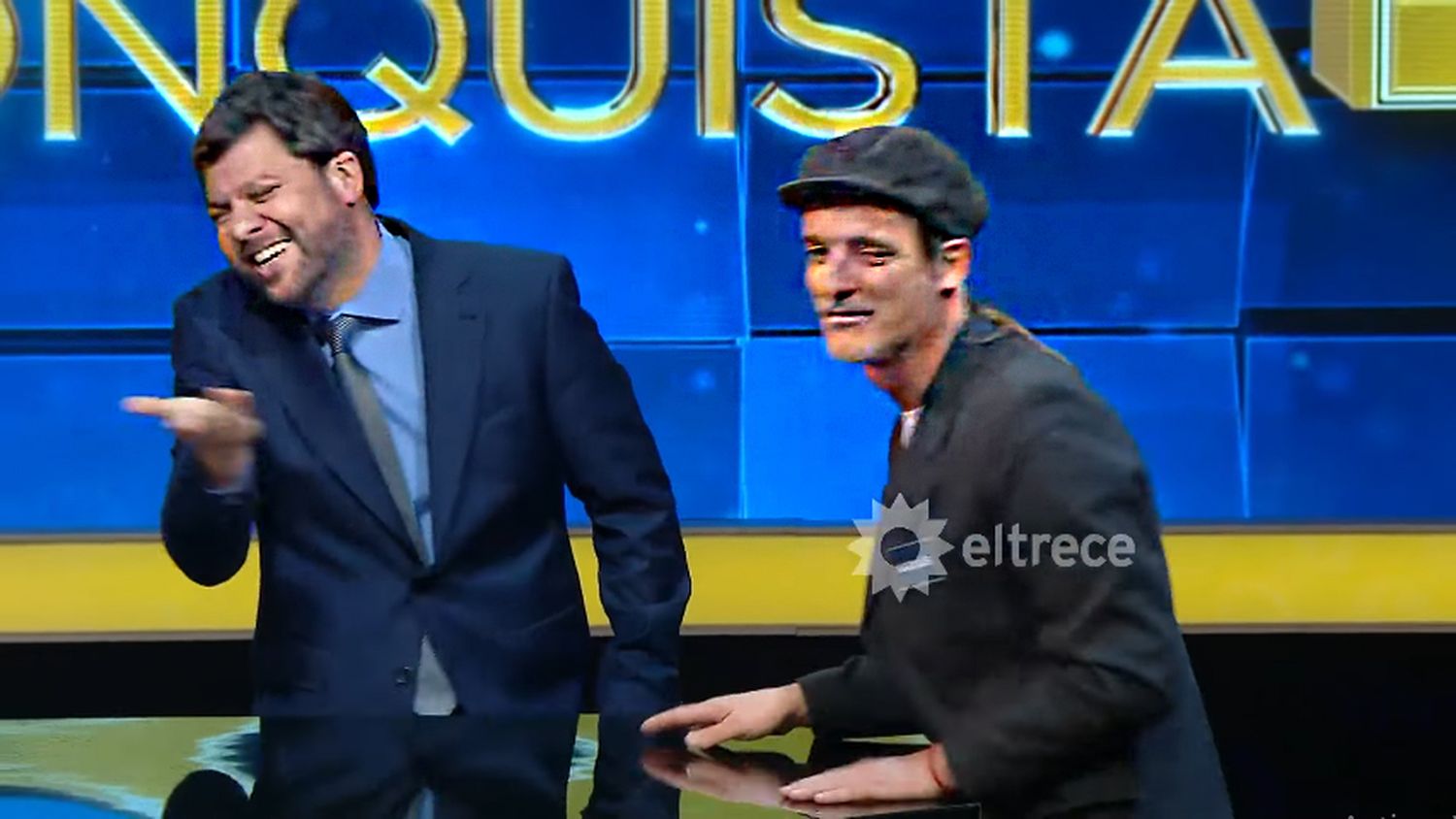 El payaso Abelardo en The Floor con Guido