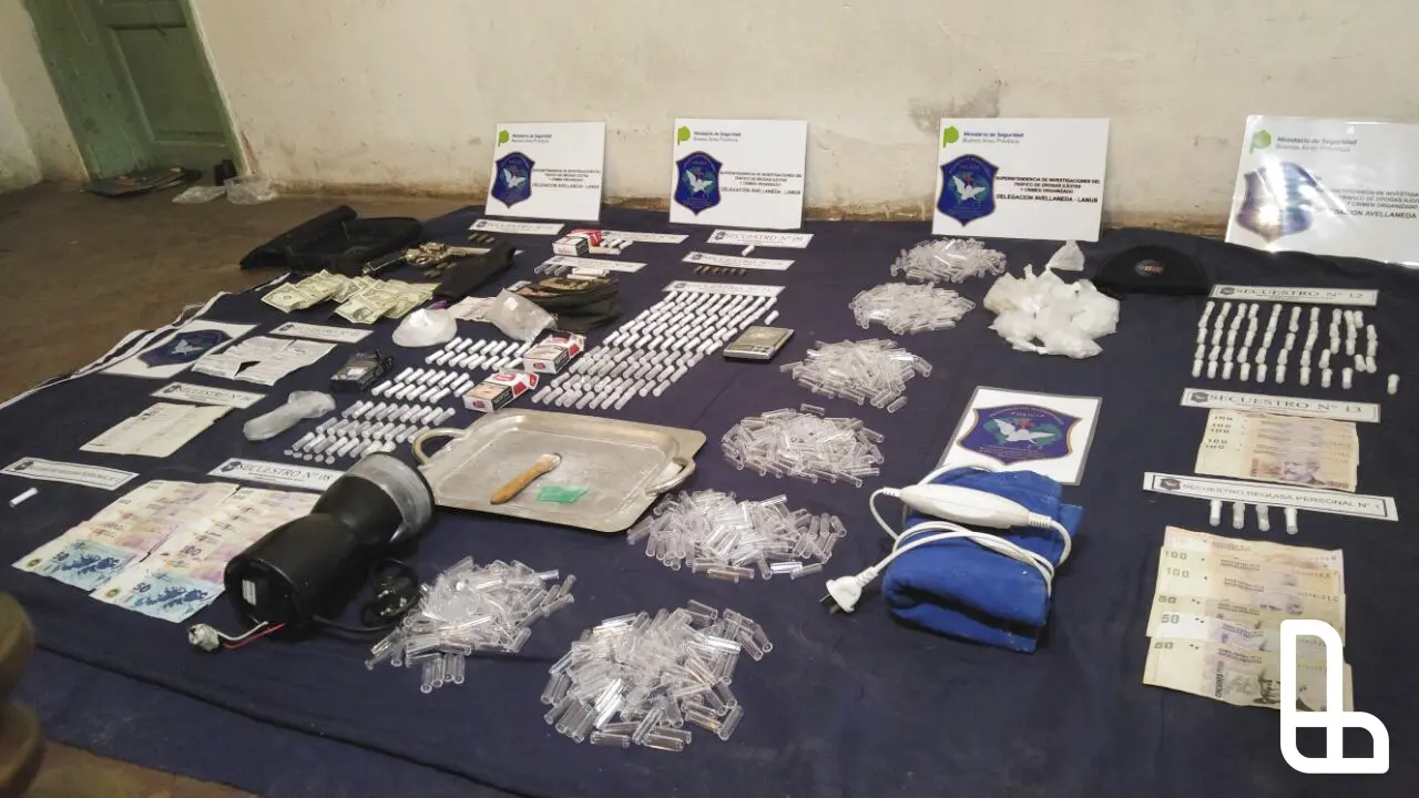 Desmantelaron un búnker que producía y vendía droga en Lanús 