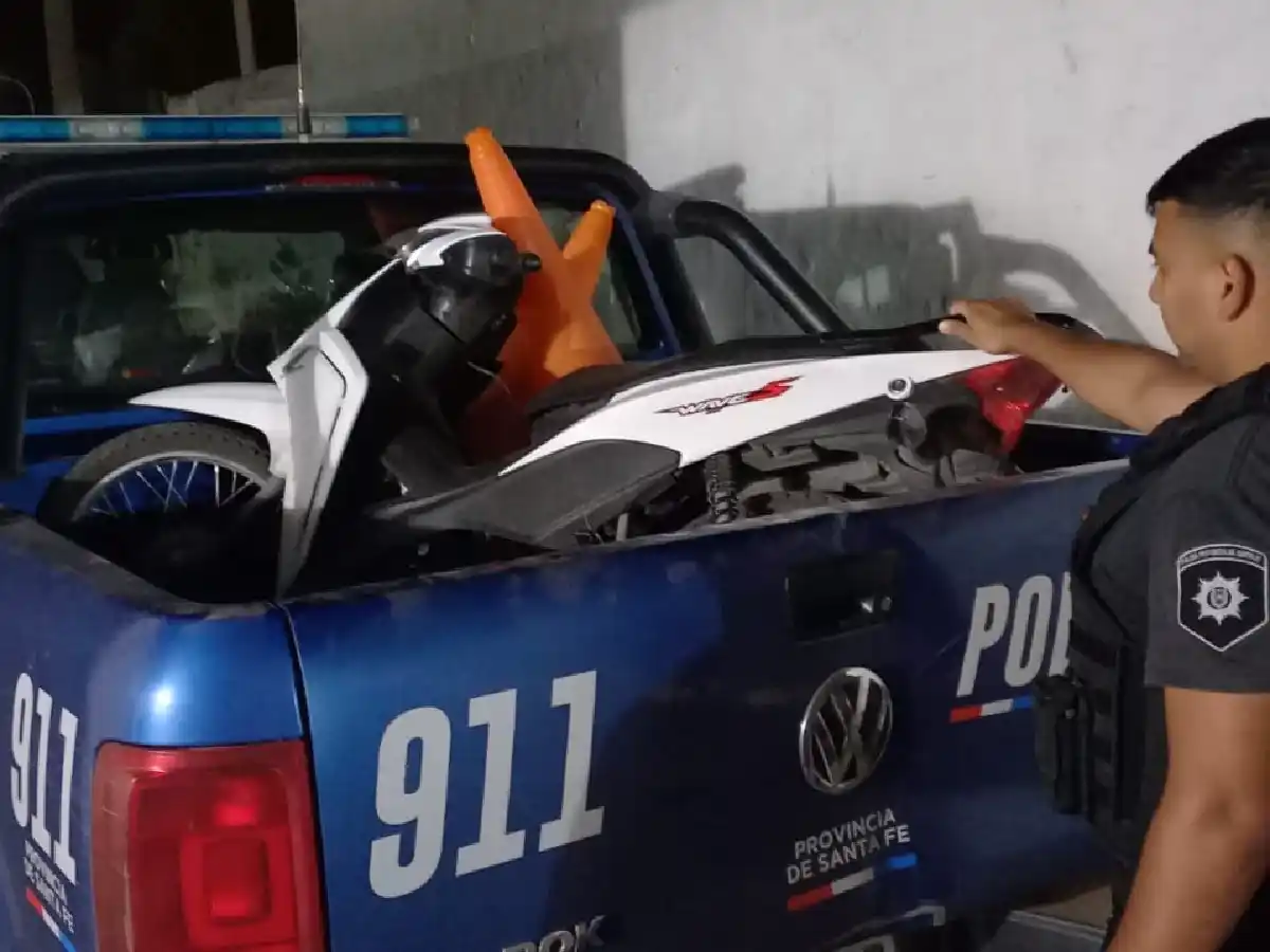 Frontera: recuperaron una moto que había sido desarmada  poco después de ser robada
