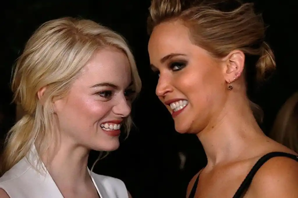 Emma Stone y Jennifer Lawrence