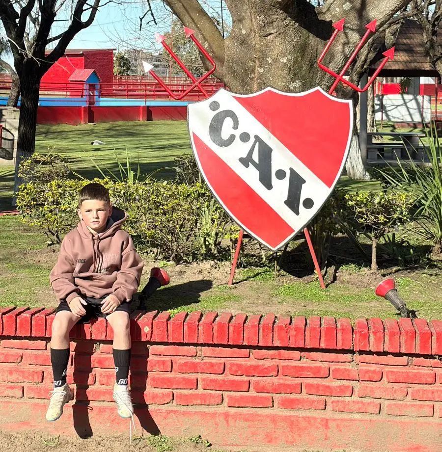 Claromequense de 8 años fue seleccionado por Independiente de Avellaneda