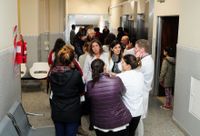 Trabajadores del Hospital protestaron por un descuento previsto en el convenio de trabajo 
