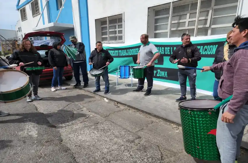 Reclamo de trabajadores de la Alimentación en el puerto marplatense