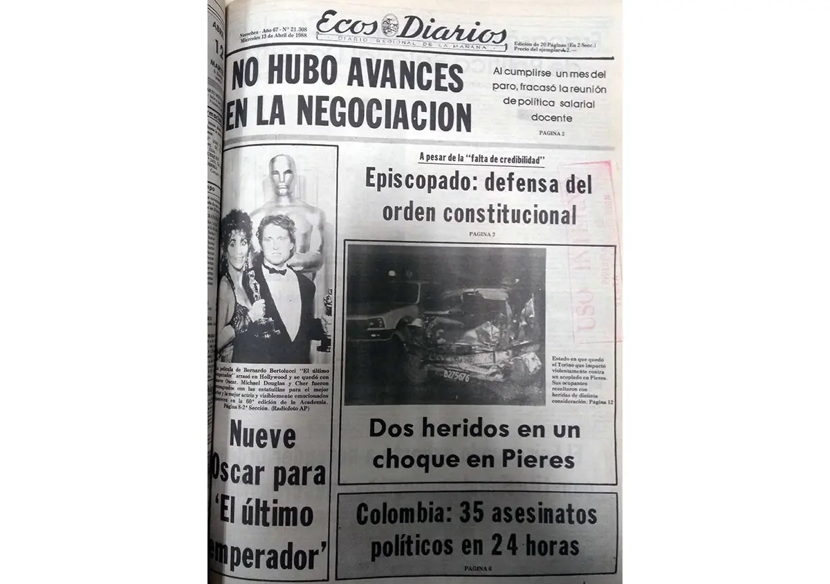 Miércoles 13 de abril de 1988