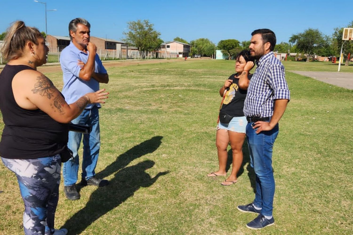 Árboles, bancos y luminarias: Buscan poner en valor la Plaza Toto Yrigoyen ubicada en zona norte