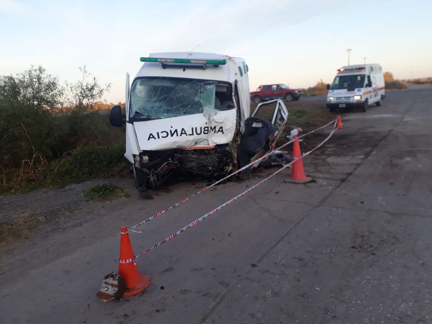 Choque fatal en La Criolla: una ambulancia impactó contra un caballo