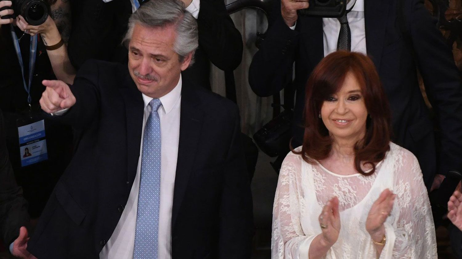 Cristina y Alberto Fernández dejaron un mensaje de inclusión y solidaridad
