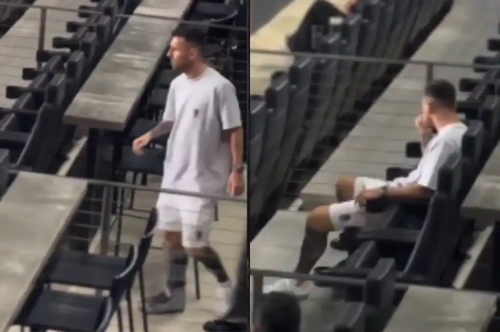 El revelador video que muestra la lesión y el esfuerzo de Messi para caminar en el estadio del Inter Miami