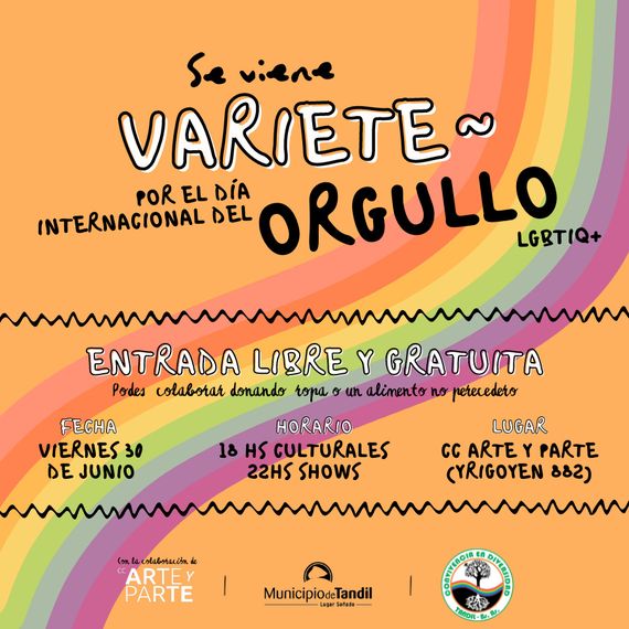 Realizarán el viernes la "Variete del Orgullo"