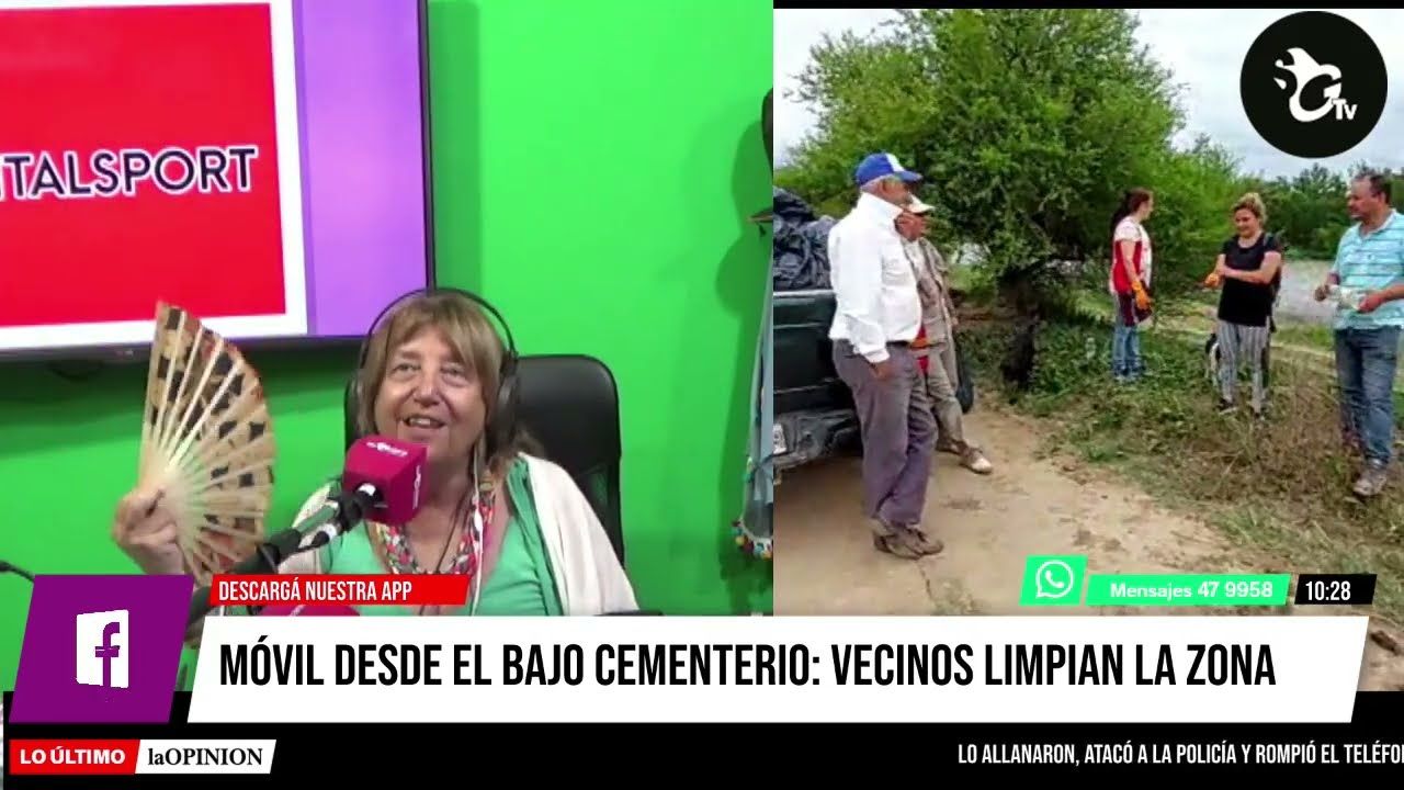 Bajo Cementerio: vecinos limpiaron la zona y piden que en lugar de areneras haya paseo público