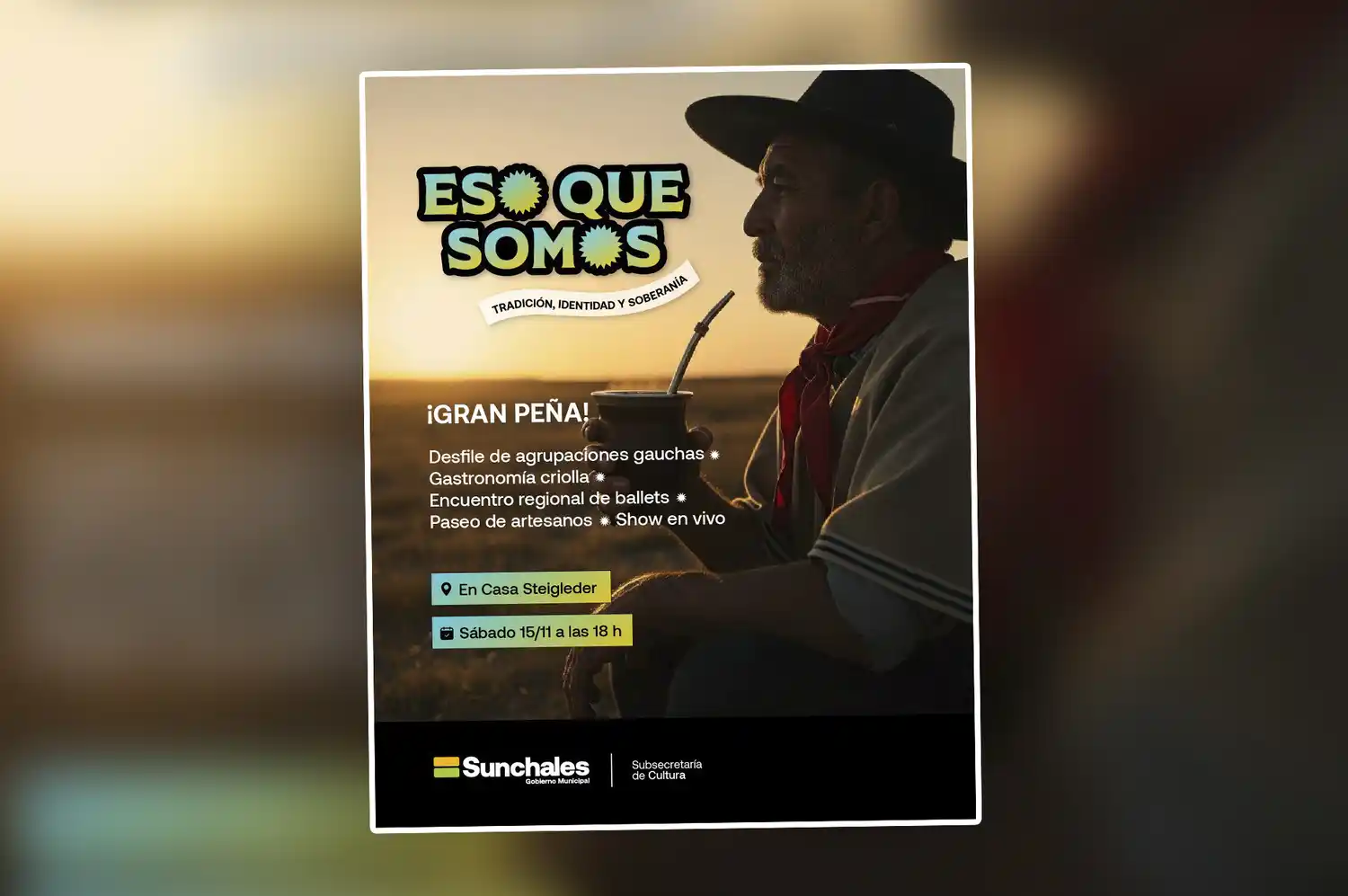 “Eso que somos”: Sunchales celebra la tradición con una Gran Peña en Casa Steigleder