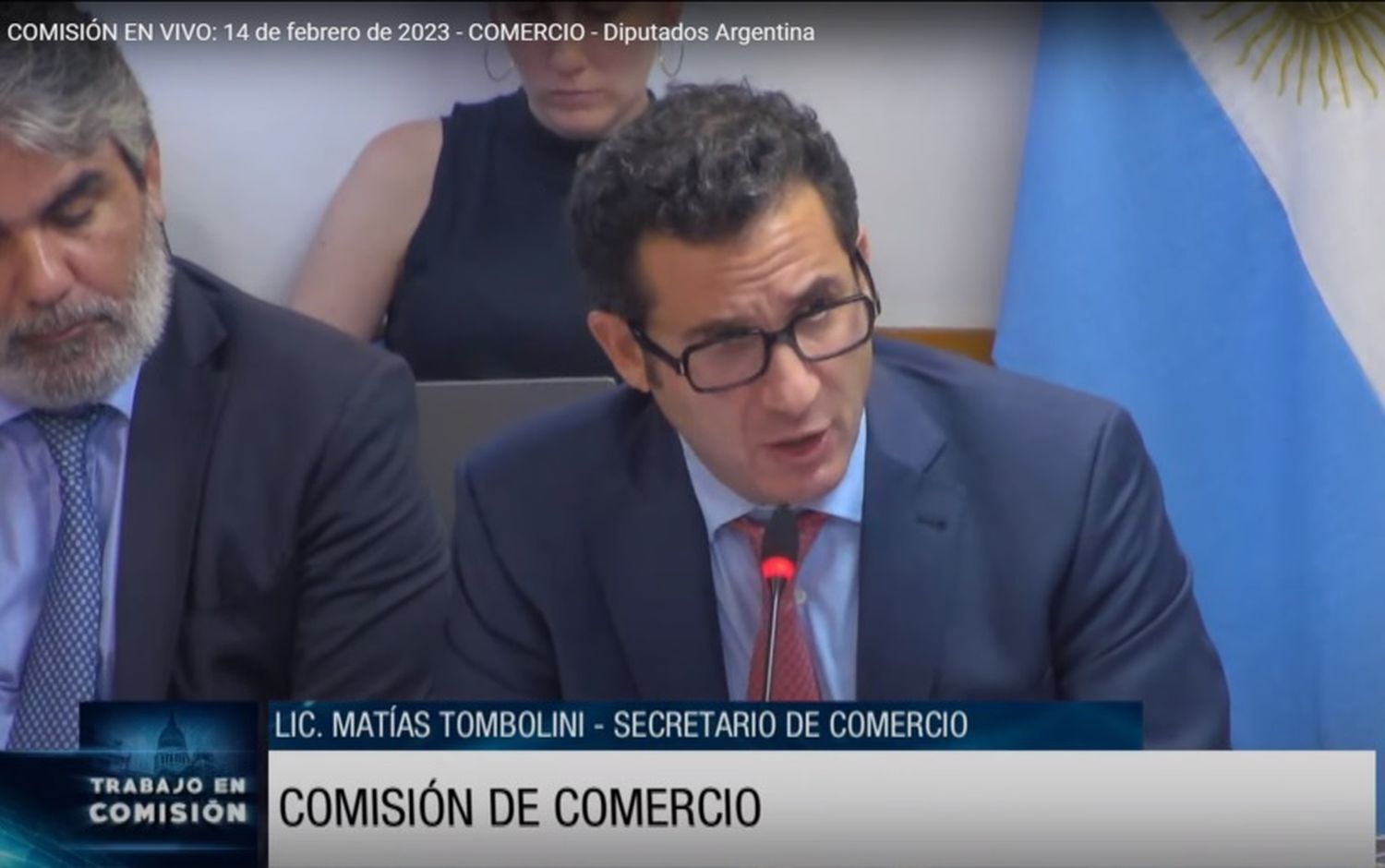 Diputados recibe al secretario de Comercio, Matías Tombolini