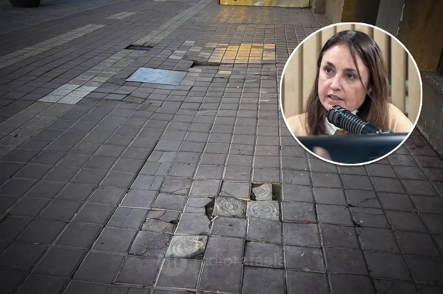 “Hay gente mayor que dejó de ir al centro por el estado de las veredas, es una obra necesaria”