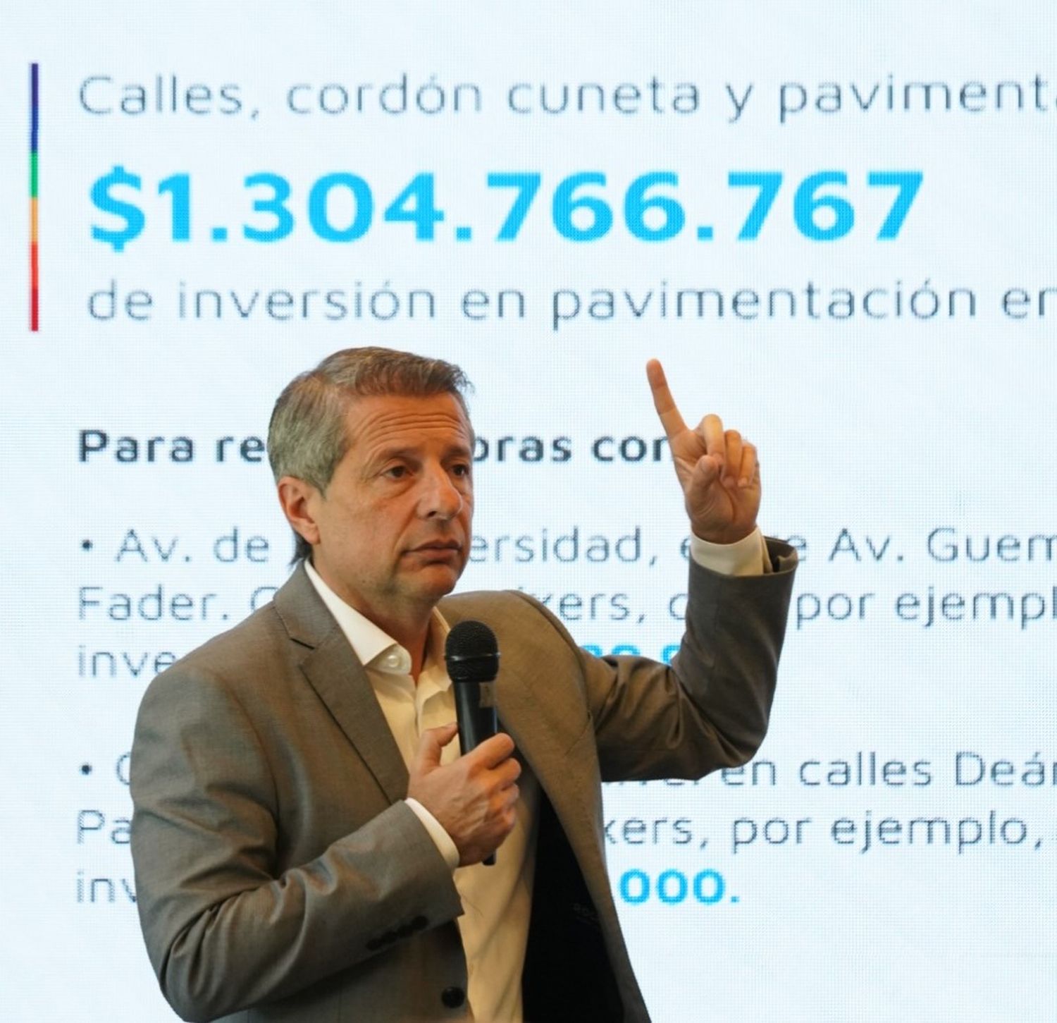 Bernarte durante la presentación de su balance de gestión.