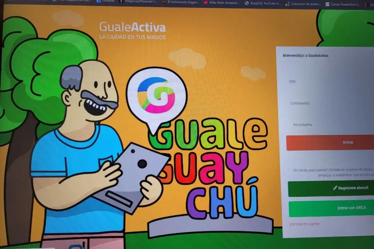 Informaron que la plataforma Guale Activa no funcionará durante unas horas por mantenimiento técnico