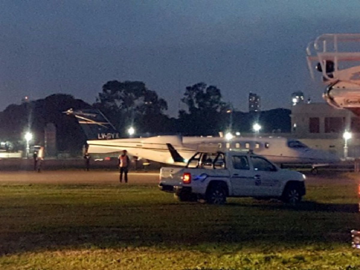 Despistó un avión privado en Aeroparque y desvían a Ezeiza