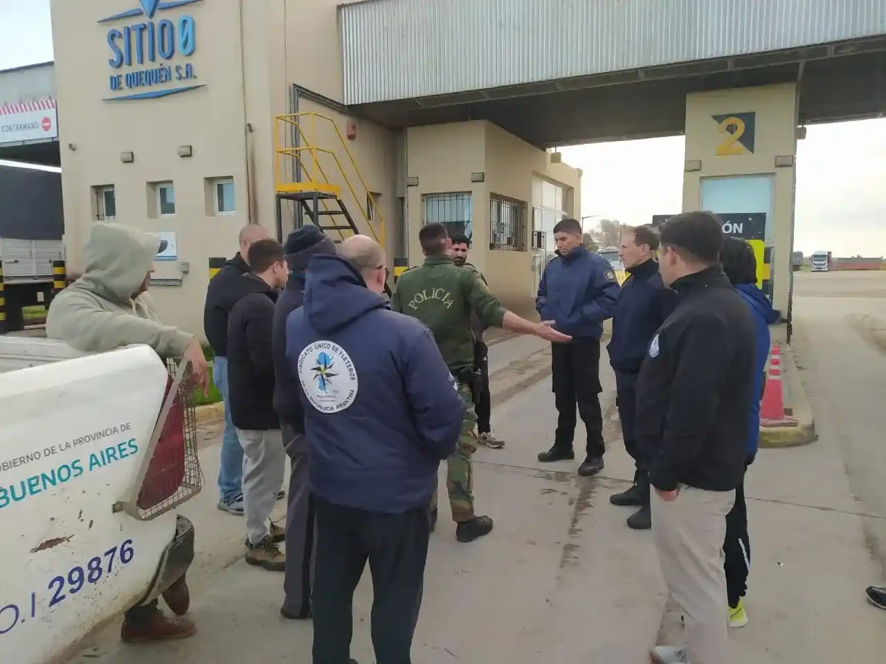 Apoyo. Fleteros respaldó a uno de sus afiliados en un conflicto en Sitio 0 y dio vuelta una medida contra el trabajador.