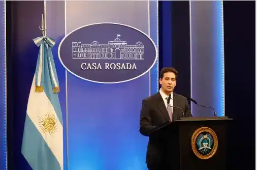 El vocero presidencial Adrián Ravier.
Noticias Argentinas
