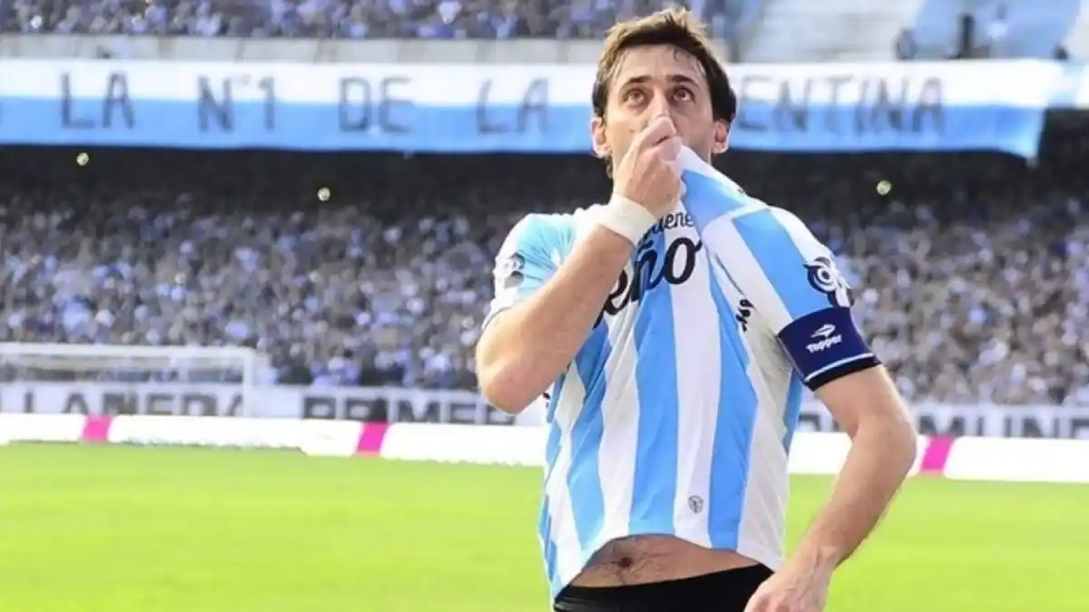 Diego Milito como jugador de Racing