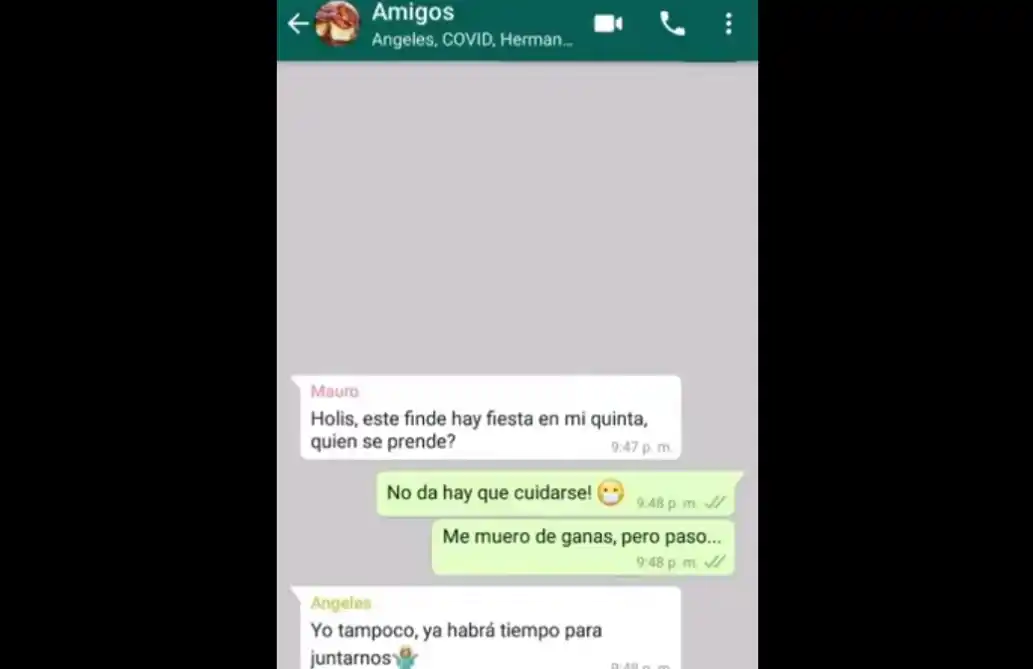 9 de Julio: Municipio compartió una charla simulada entre amigos que suspenden la juntada de Primavera