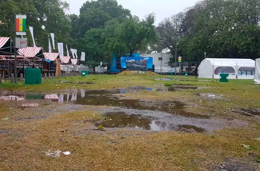 Por el alerta meteorológico, se suspendió la quinta jornada de Colectividades y evalúan extenderla hasta el martes