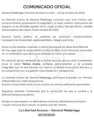 comunicado