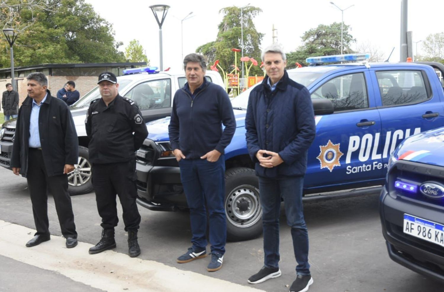 Incorporan cuatro nuevos vehículos a las fuerzas de seguridad de Funes