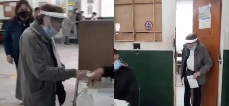 A sus 100 años, María Teresa Marotte votó en Gualeguaychú