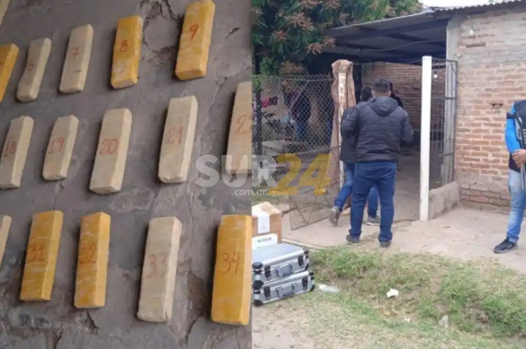 Detuvieron a un gendarme con 73 kilos de marihuana en Chaco