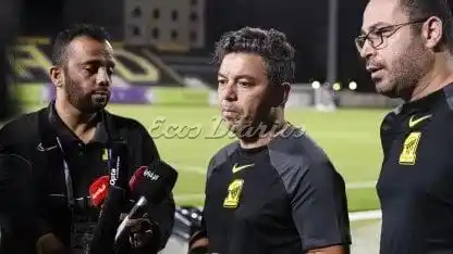 Marcelo Gallardo en su última conferencia de prensa