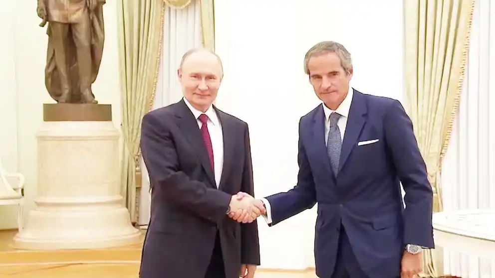Vladimir Putin recibió al director de la agencia atómica de la ONU en Moscú
