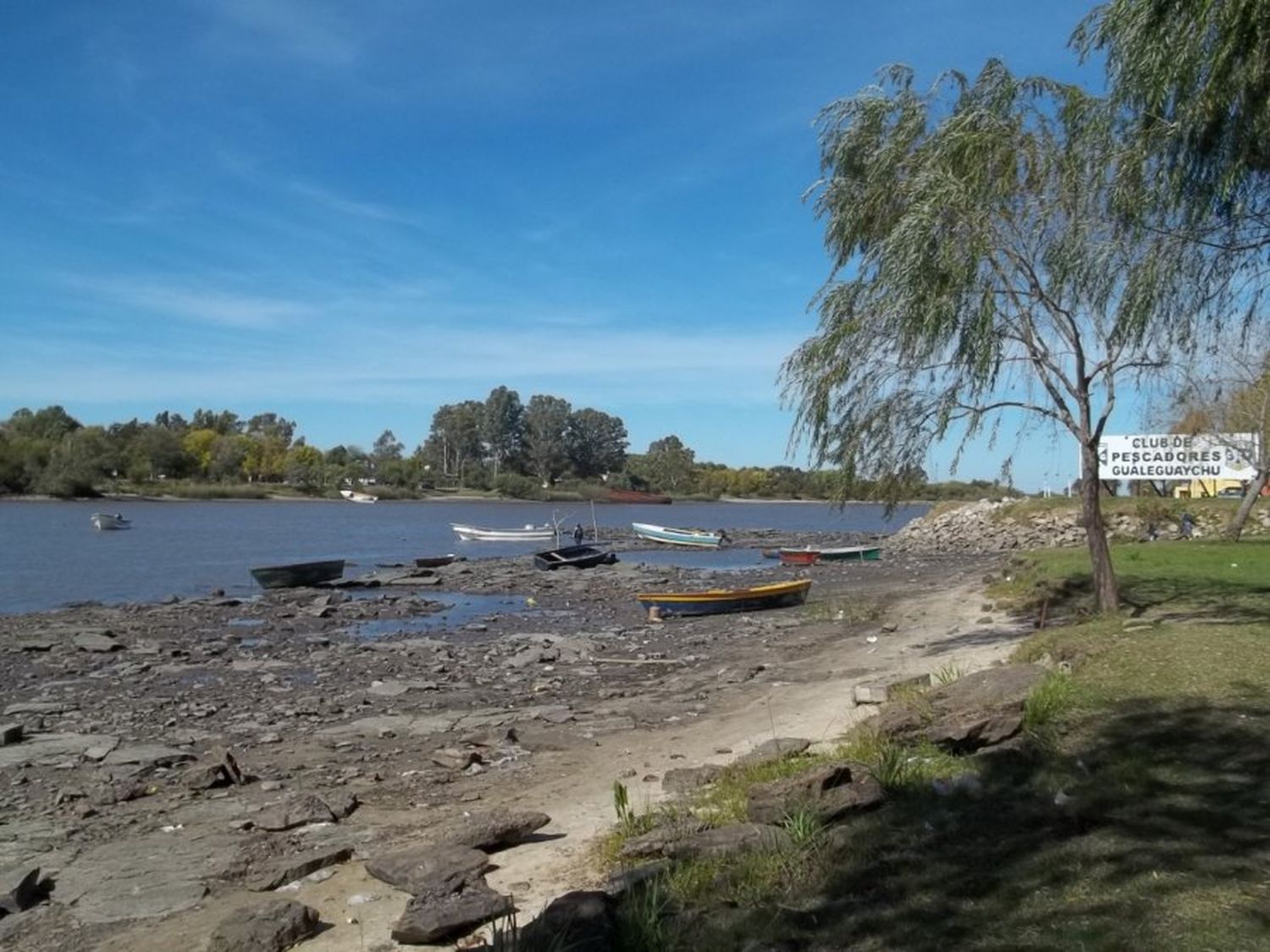 Registro de la bajante del río de 2012 