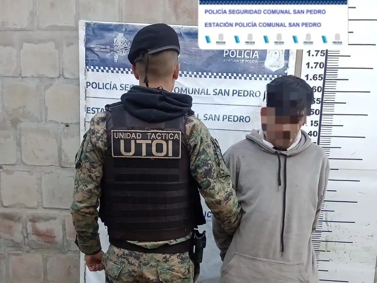 Al joven de 26 años se le incautó un arma de fabricación casera.