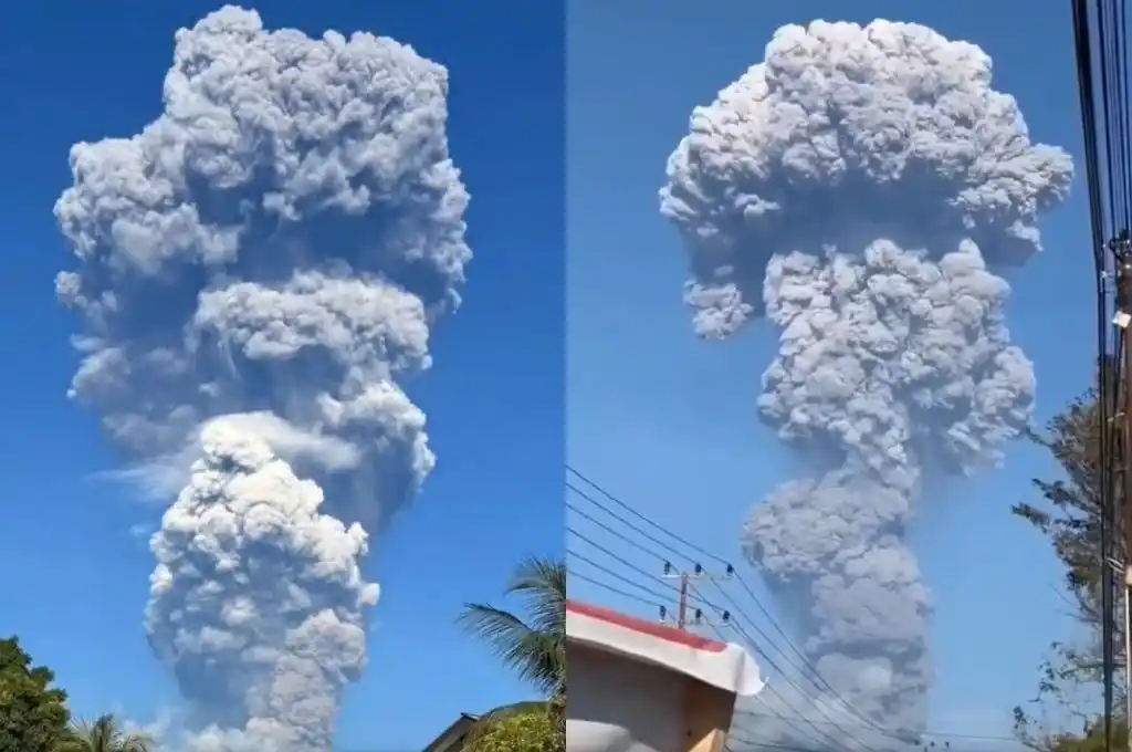 Erupción del volcán Dukoto