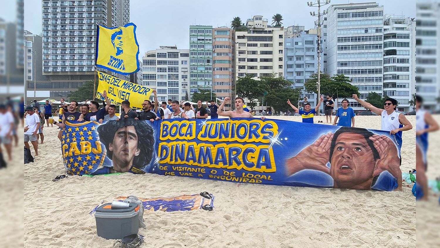 La ciudad de Río ya se va llenando de hinchas de Boca