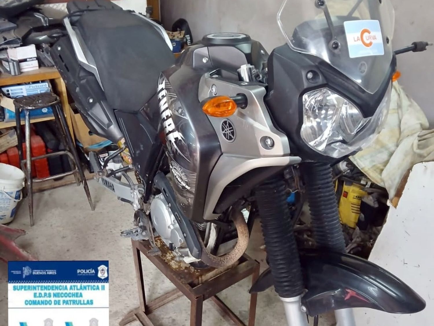 Secuestran una moto robada y aprehenden al dueño de un taller en Necochea