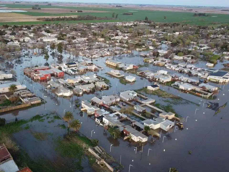 Gran parte el pueblo fue afectado por los más de 300 milímetros.