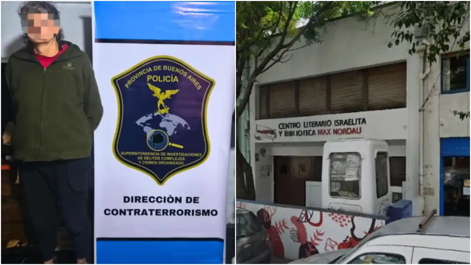 Cayó un sospechoso por los ataques con bombas molotov contra instituciones judías en La Plata: tenía armas y municiones