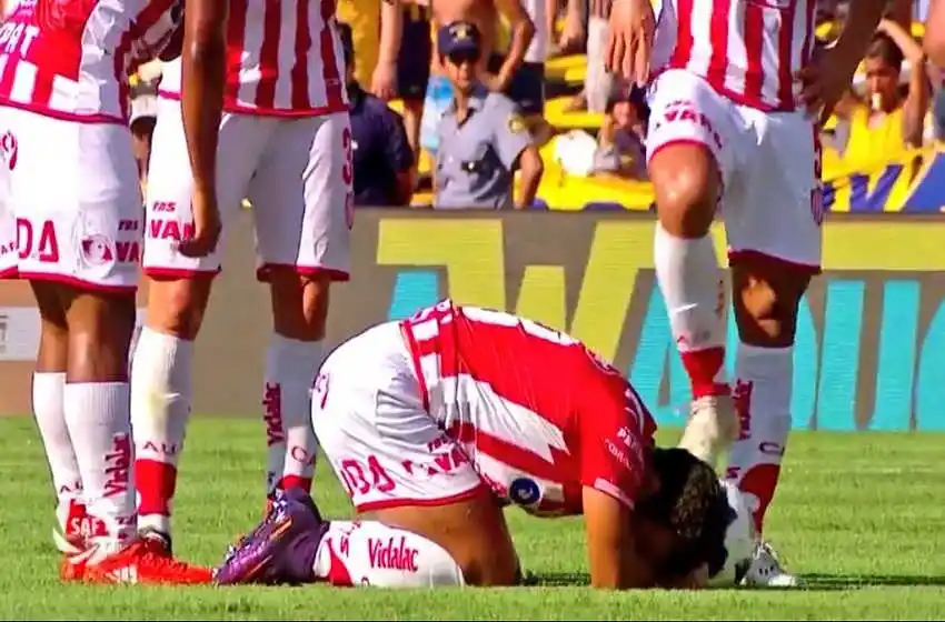 Fractura de costilla para Lucas Gamba