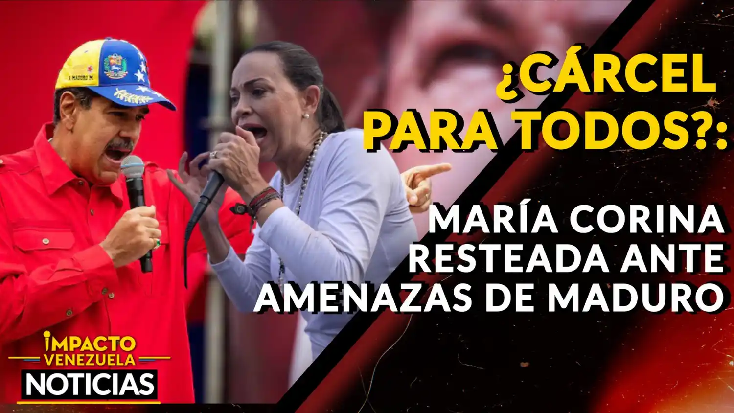 ¿CÁRCEL PARA TODOS?: María Corina resteada ante amenaza de Maduro – VIDEO