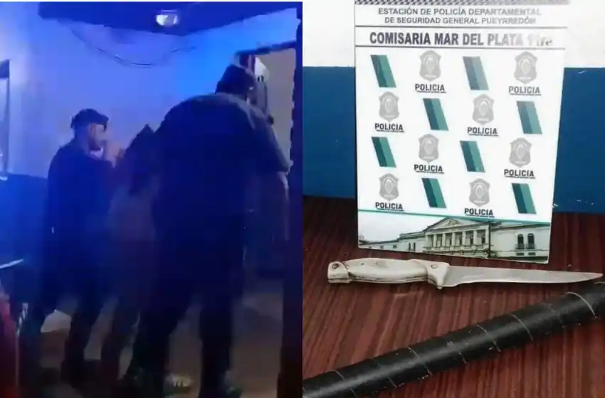 Ingresó ebrio a su casa y amenazó a toda la familia con un cuchillo