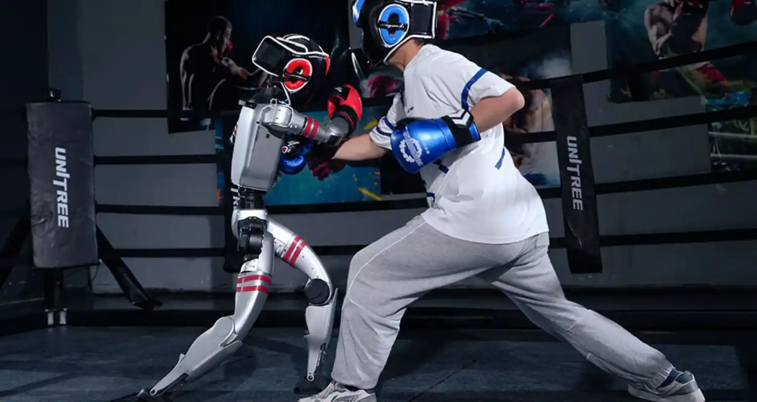 El entrenamiento ha sido mixto, con humanos y otros robots (Foto: Unitree)