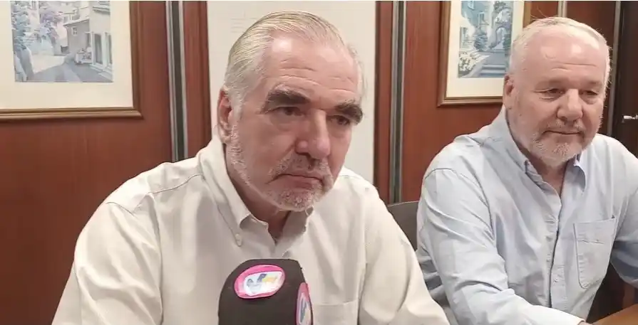 Eduardo Fontenla y Ademar Aznar en la rueda de prensa. Foto: Gentileza
