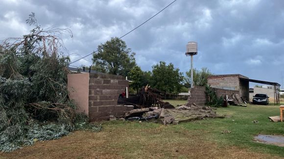 Temporal con fuertes vientos de hasta 150 km/h en Huanguelén