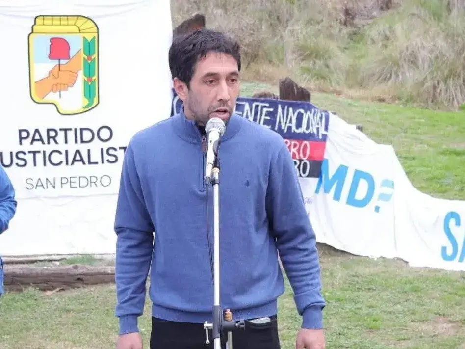 Juan Cruz Gajate preside el Partido Justicialista de San Pedro.