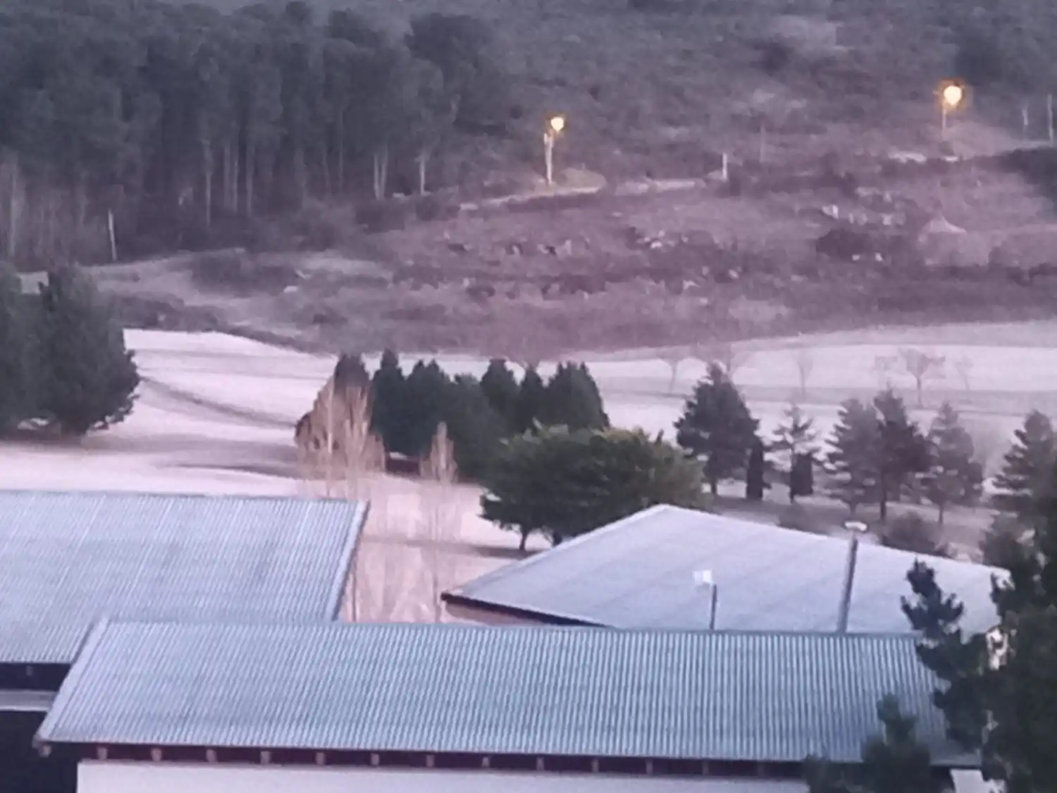 El frío se siente en Tandil.